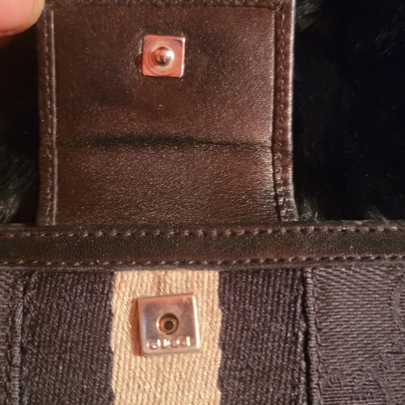 Gucci Black canvas Vintage Sherry Web stripe Authentic FIRM - Picture 6 of 15